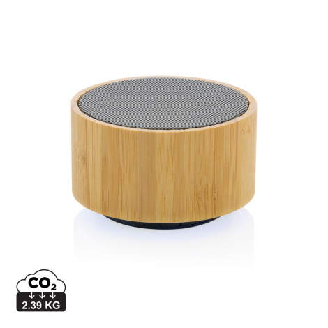 Enceinte 3W en bambou et ABS recyclé personnalisable