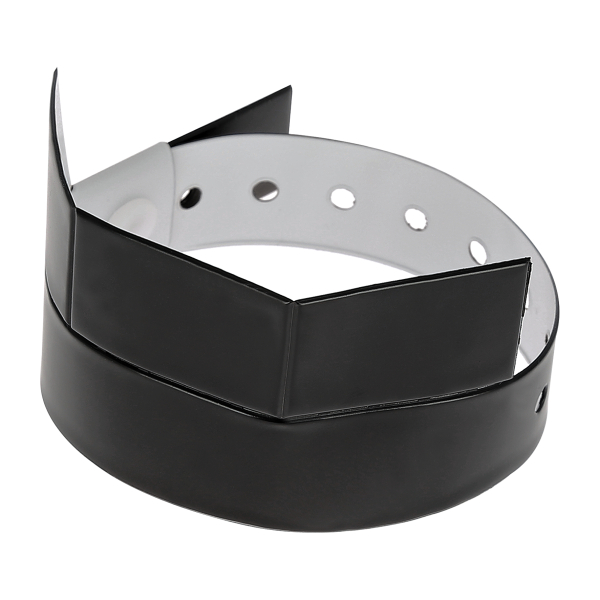Bracelet inviolable personnalisable 3 coupons Noir