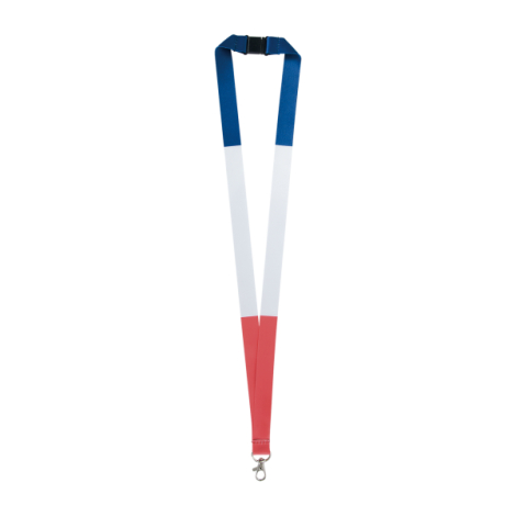 Lanyards tricolore personnalisable 