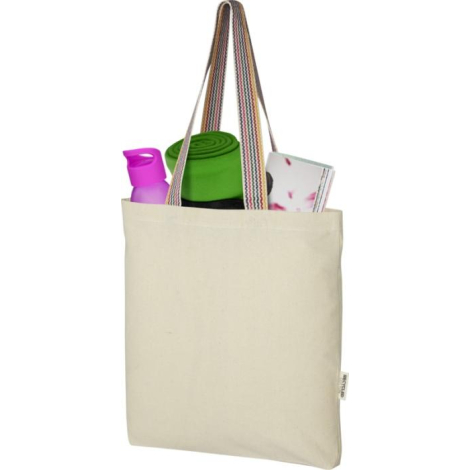 Sac shopping promotionnel coton recyclé 5L 180g - Rainbow 