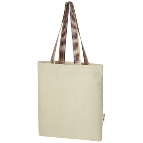 Sac shopping promotionnel coton recyclé 5L 180g - Rainbow Naturel