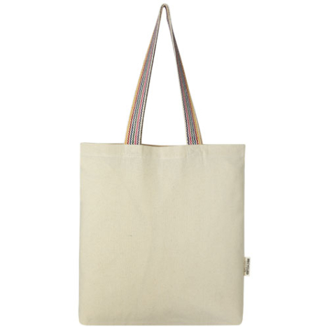 Sac shopping promotionnel coton recyclé 5L 180g - Rainbow 