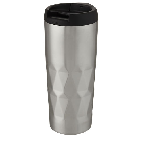 Gobelet publicitaire 450 ml isolation par le vide Prism Argent
