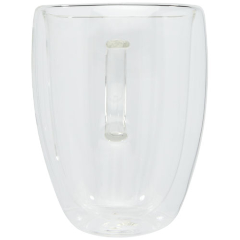 Verre double paroi personnalisé en verre et bambou - 350ml