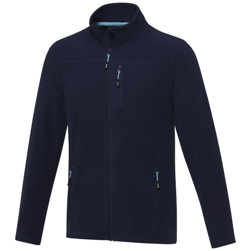 Polaire publicitaire homme recyclée zippée Amber Marine