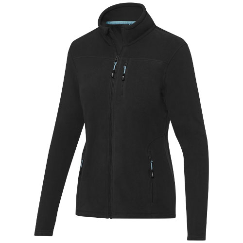 Polaire publicitaire femme zippée recyclée Amber Noir