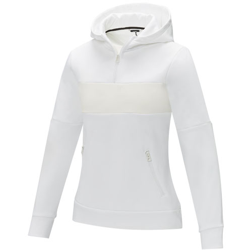 Sweat anorak à capuche publicitaire pour femme Sayan Blanc