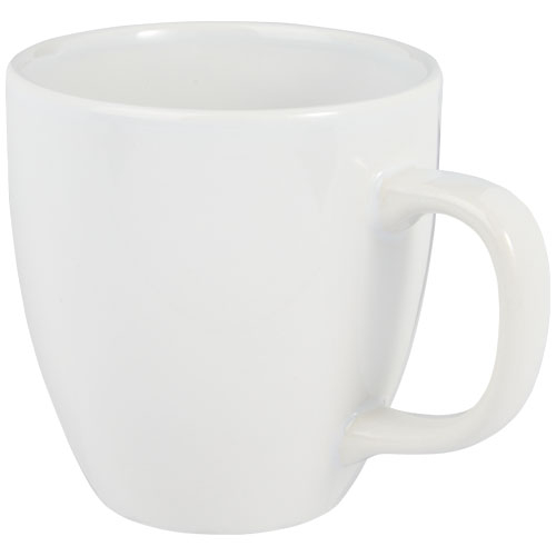 Mug promotionnel de 430 ml en céramique Moni Blanc