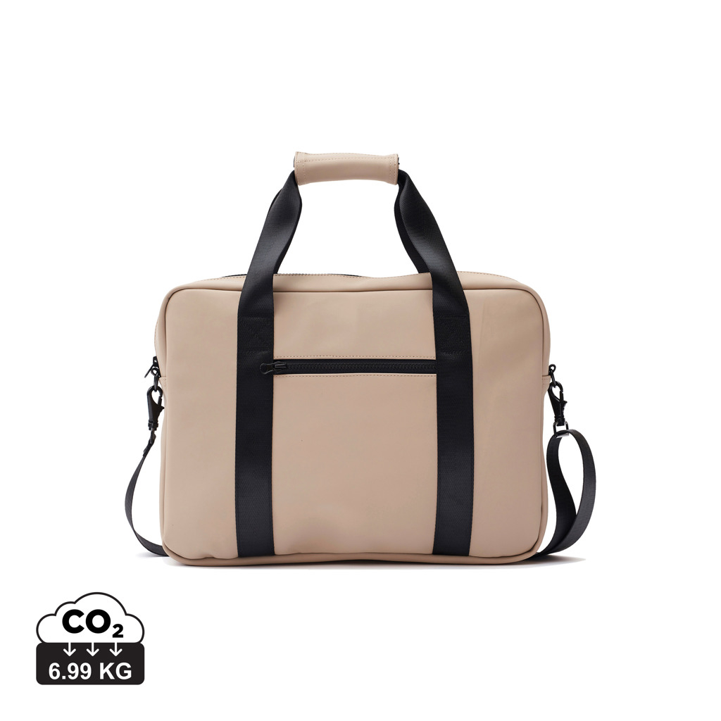 Sacoche ordinateur 17" publicitaire Baltimore VINGA Greige