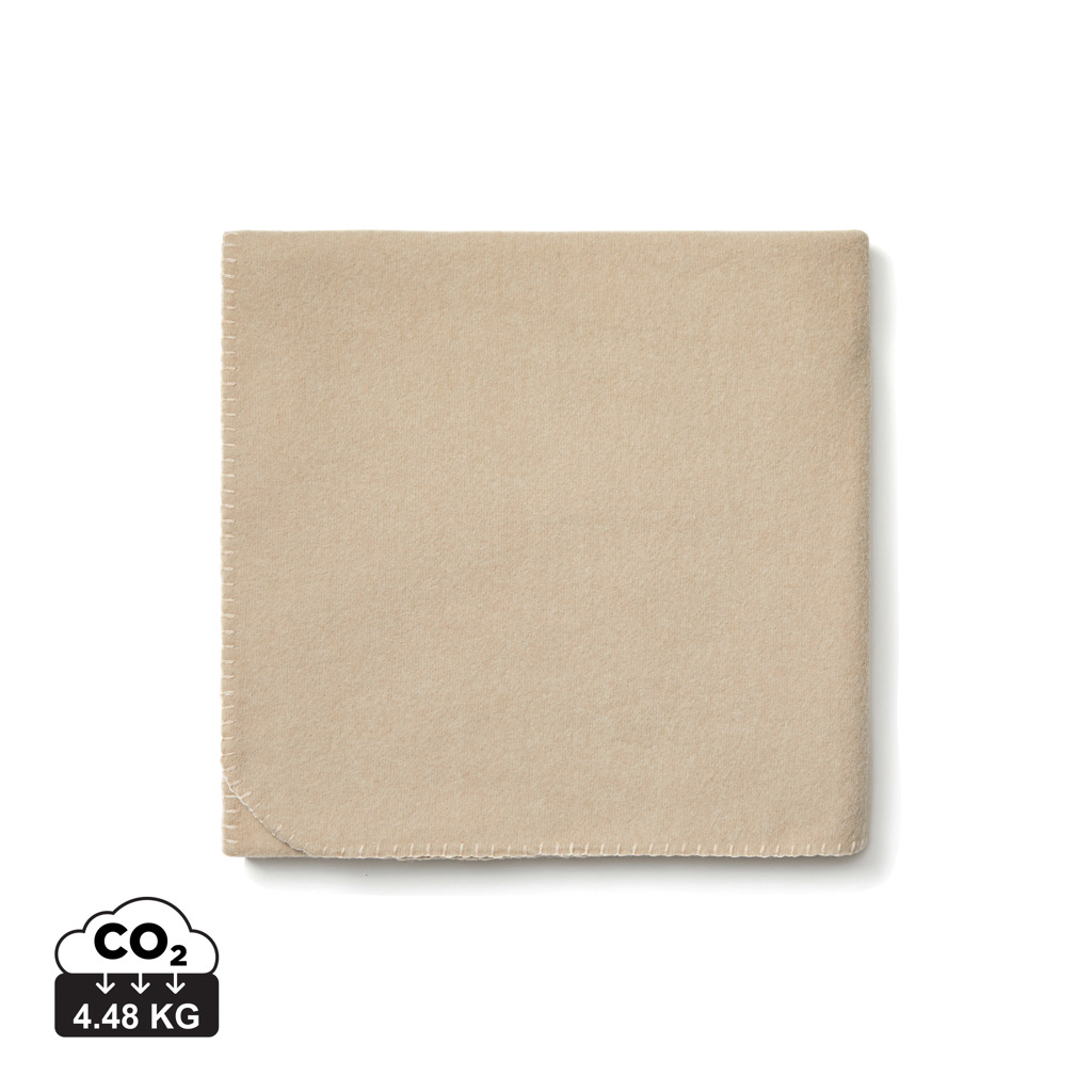 Plaid publicitaire fibres recyclée Bilton VINGA Beige