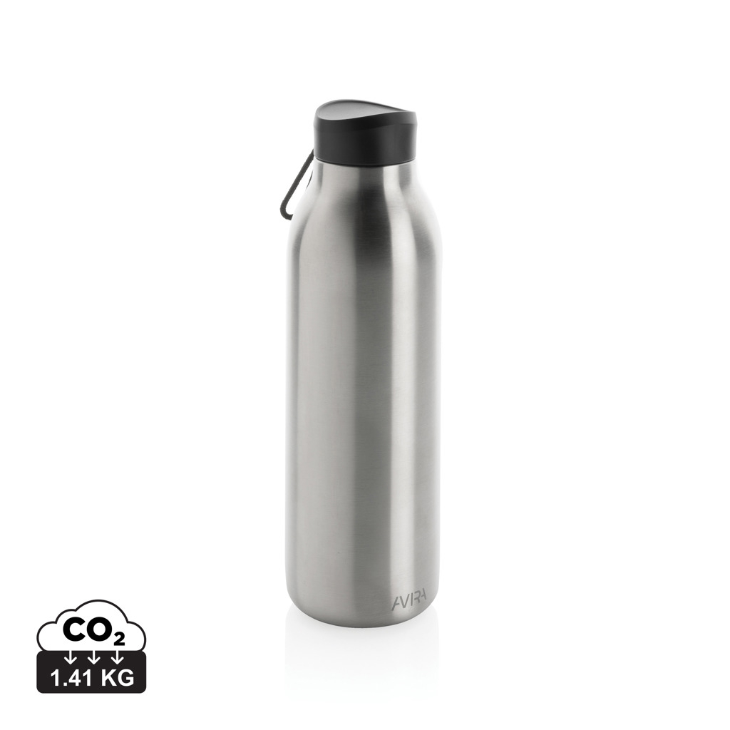 Bouteille acier recyclé isotherme personnalisé 500ml AVIRA Argent