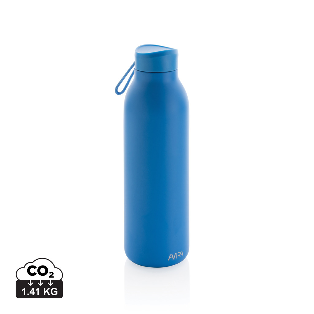 Bouteille acier recyclé isotherme personnalisé 500ml AVIRA Bleu