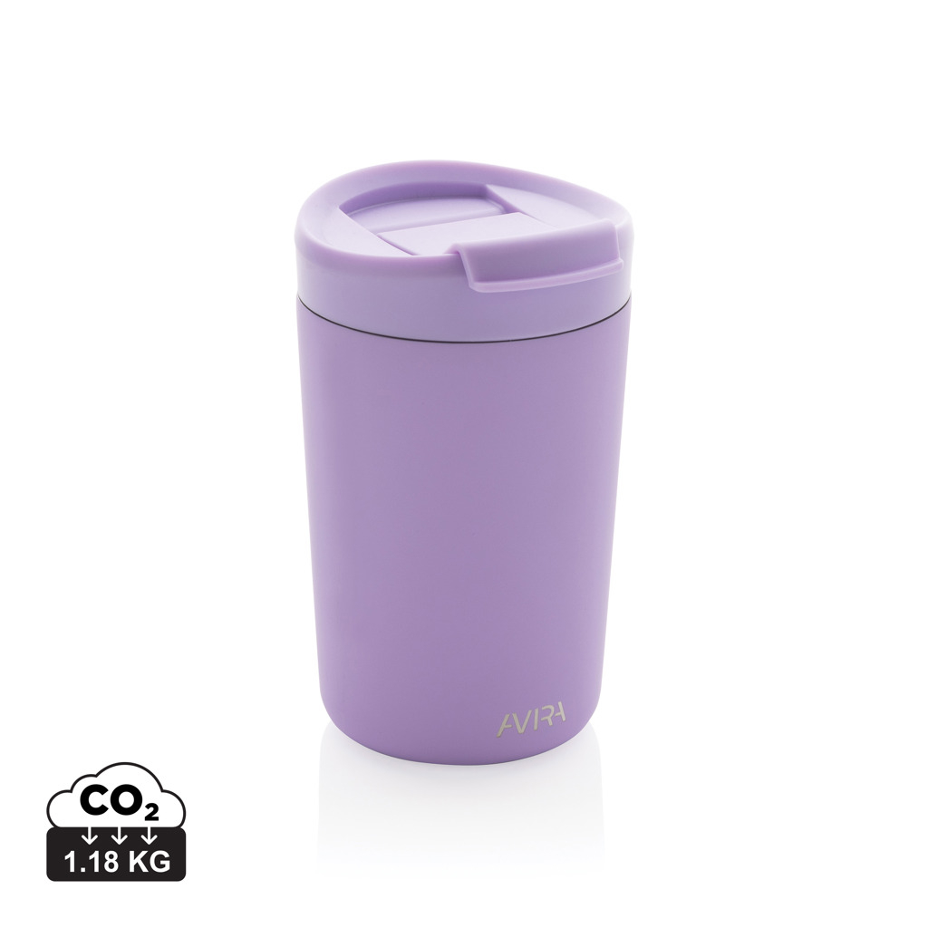 Mug publicitaire 300ml en acier recyclé AVIRA Violet