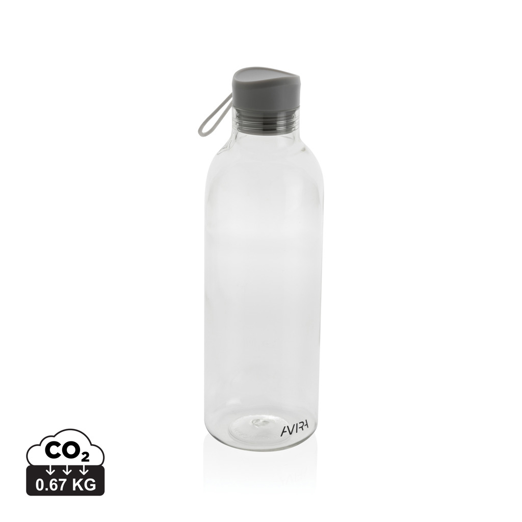 Bouteille 1L en rPET personnalisable AVIRA Transparent