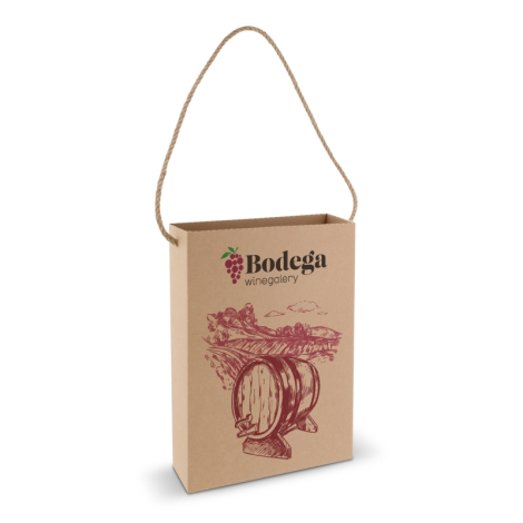 Sac publicitaire en carton rigide 24x8x32 cm