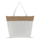 Sac de plage isotherme en jute et coton personnalisable