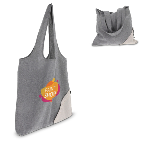 Sac pliable coton recyclé publicitaire OEKO-TEX 140g