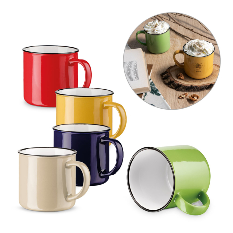 Mug publicitaire céramique émaillée 360 ​​ml VERNON