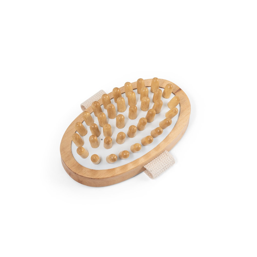 Masseur anticellulite publicitaire en bois DOWNEY Naturel