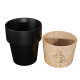 Set de tasses publicitaires base aimanté en bois 150 ml