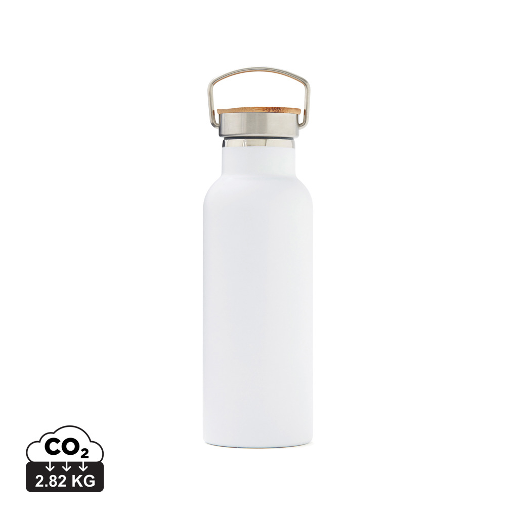 Bouteille inox publicitaire 500ml Miles VINGA Blanc