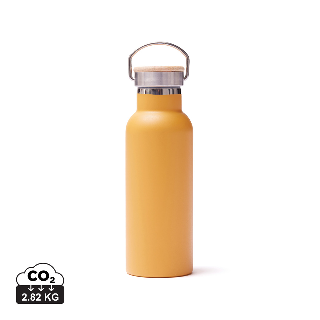 Bouteille inox publicitaire 500ml Miles VINGA Jaune