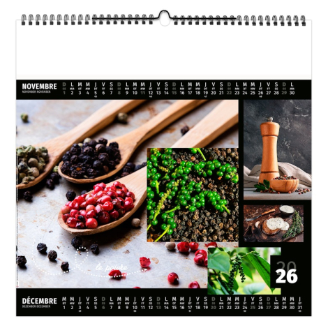 Calendrier illustré publicitaire - Aromates et compagnie