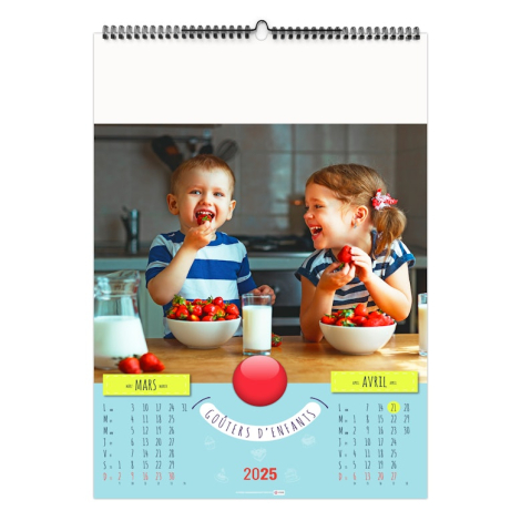 Calendrier illustré publicitaire - Gouters d'enfants