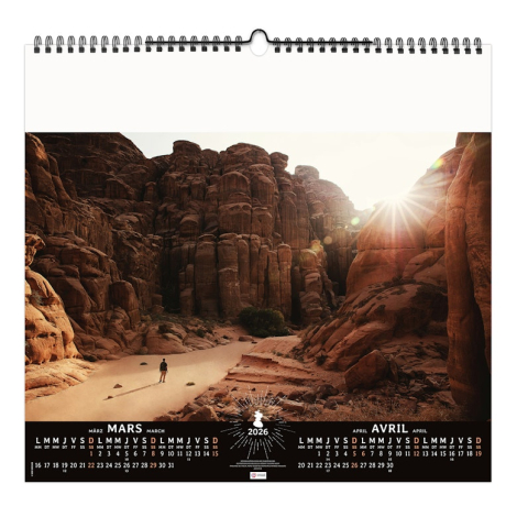 Calendrier illustré publicitaire - Seul au monde