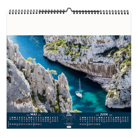 Calendrier illustré publicitaire - Seul au monde