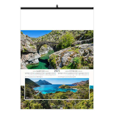 Calendrier illustré publicitaire - Paysages de France