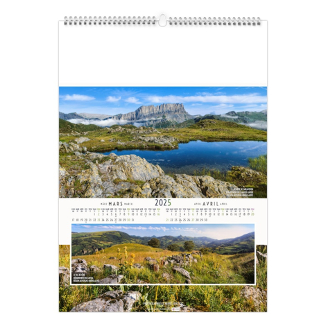 Calendrier illustré publicitaire - Paysages de France