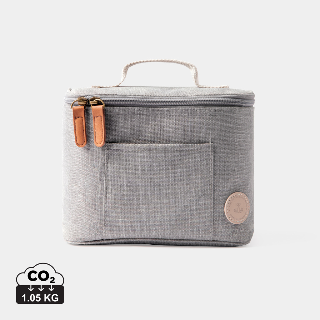 Sac isotherme pour vélo publicitaire en rPET VINGA Gris