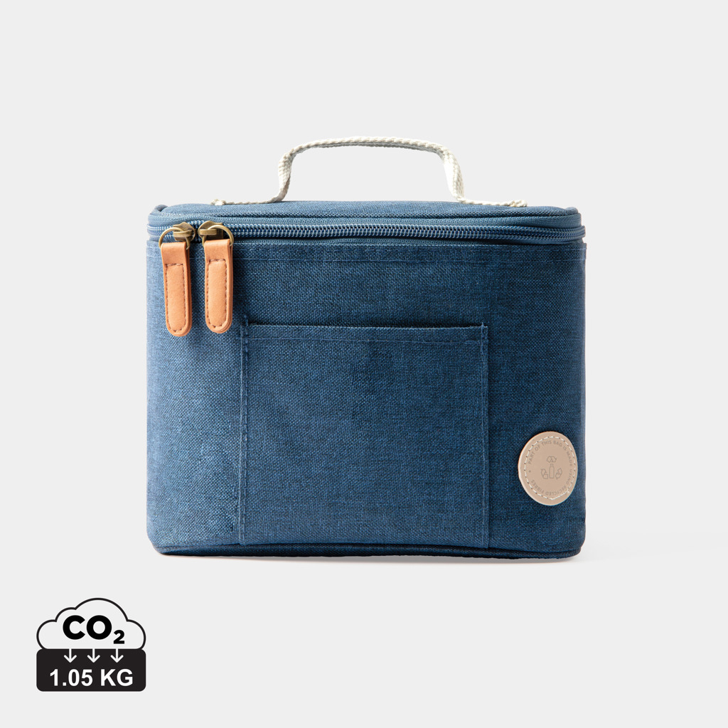 Sac isotherme pour vélo publicitaire en rPET VINGA Bleu