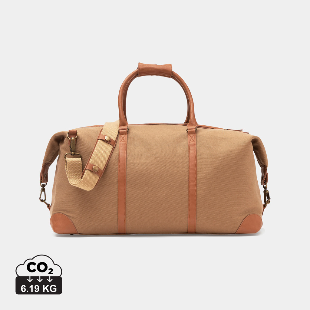 Sac de voyage publicitaire rPET Sloane VINGA Marron