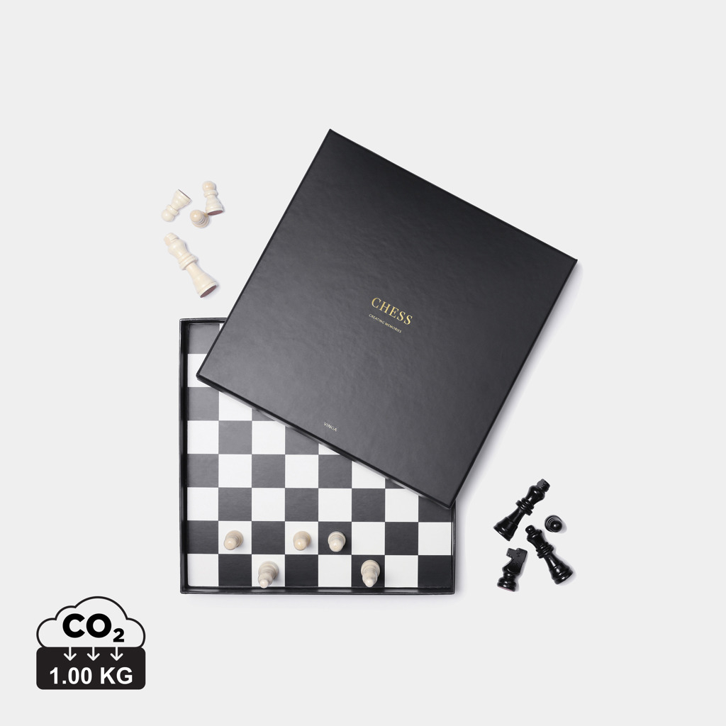 Jeu d'échecs personnalisable VINGA Noir