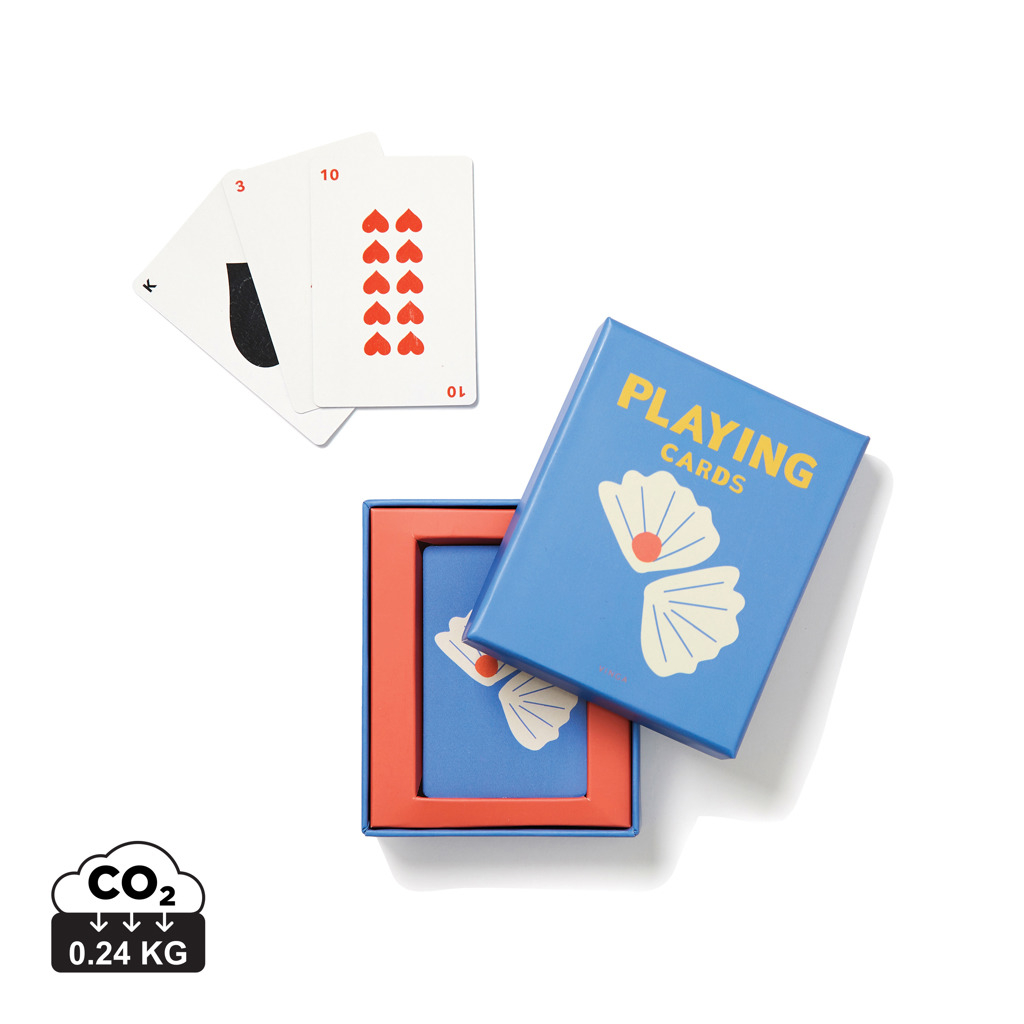 Jeu de cartes personnalisable VINGA Bleu