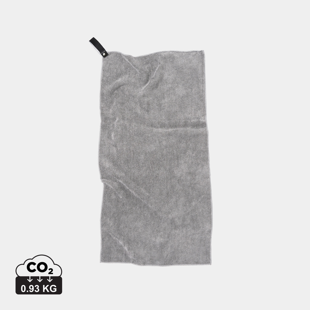 Serviette promotionnelle rPET 80 x 40 cm VINGA Gris