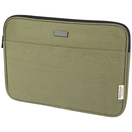 Housse publicitaire ordinateur 14" de 2L toile recyclée Joey Olive