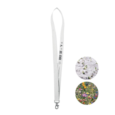 Lanyard promotionnel en papier à graines 