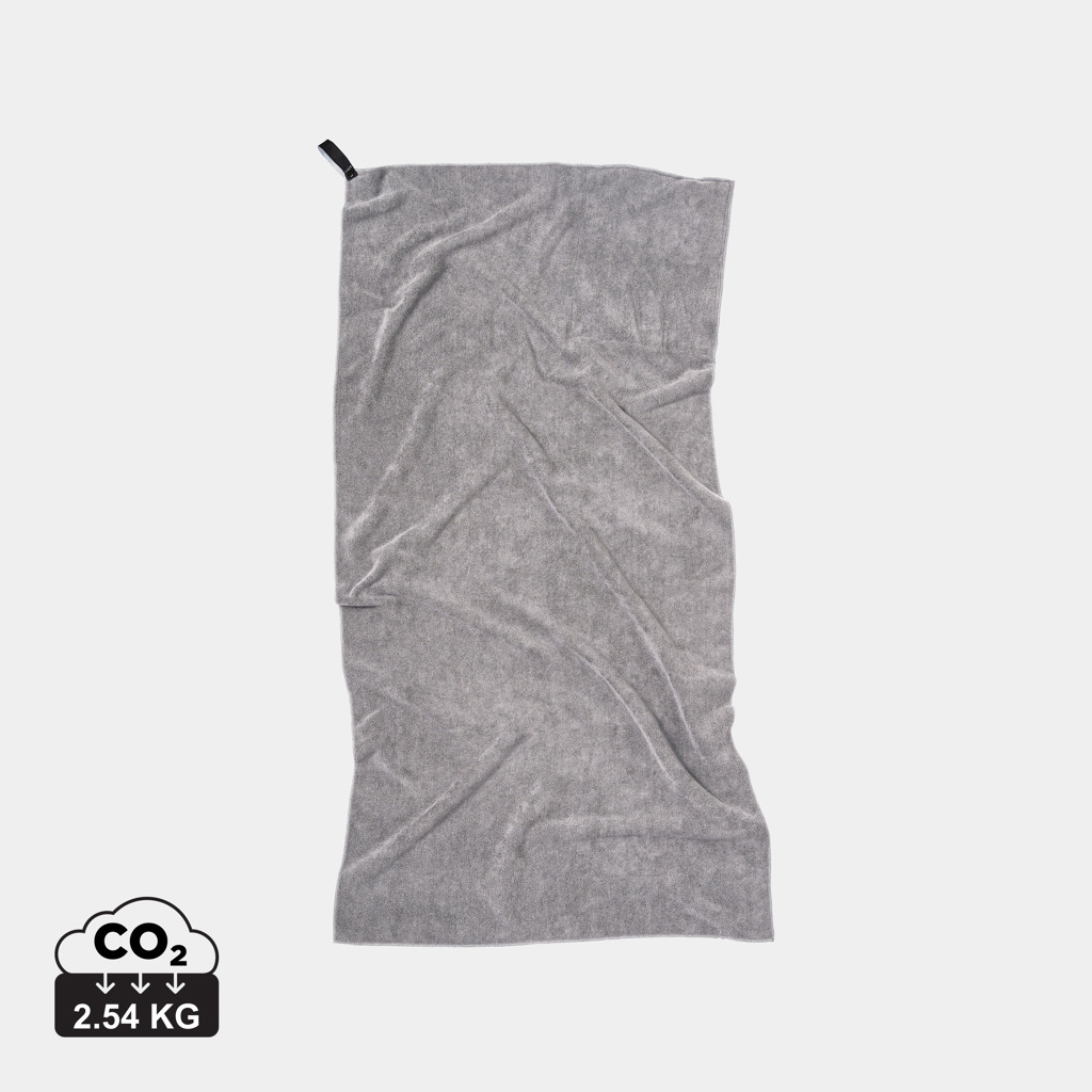 Serviette publicitaire rPET 140 x 70 cm VINGA Gris