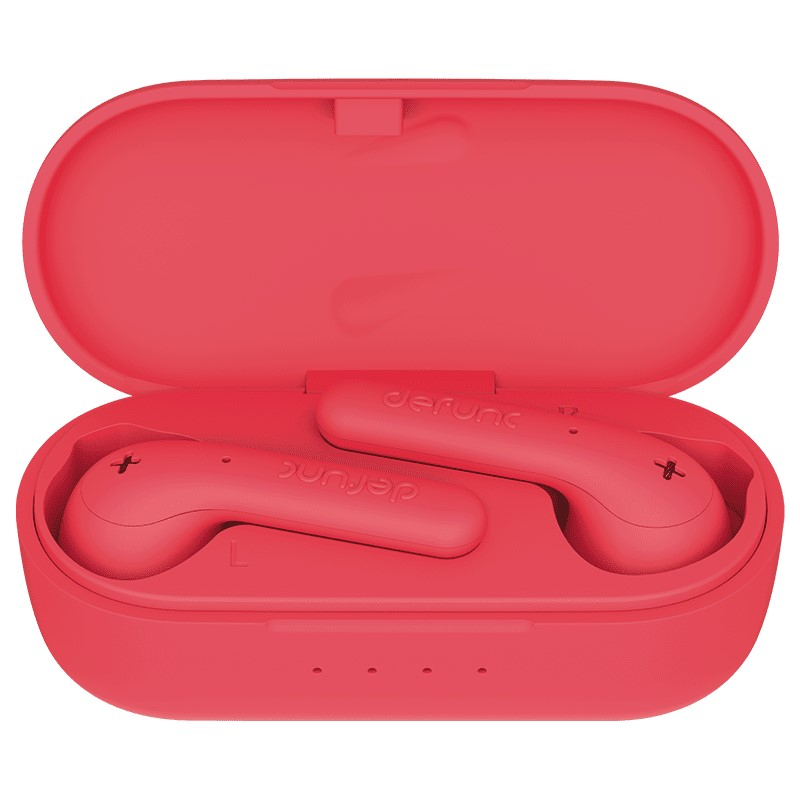 Ecouteurs sans fil publicitaire - Defunc TRUE Basic Rouge