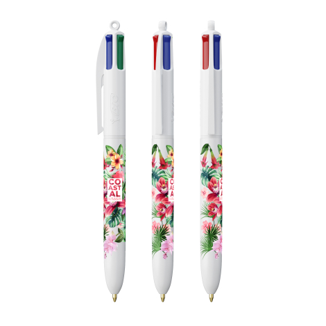 Stylo publicitaire 4 couleurs avec Lanyard - BIC®