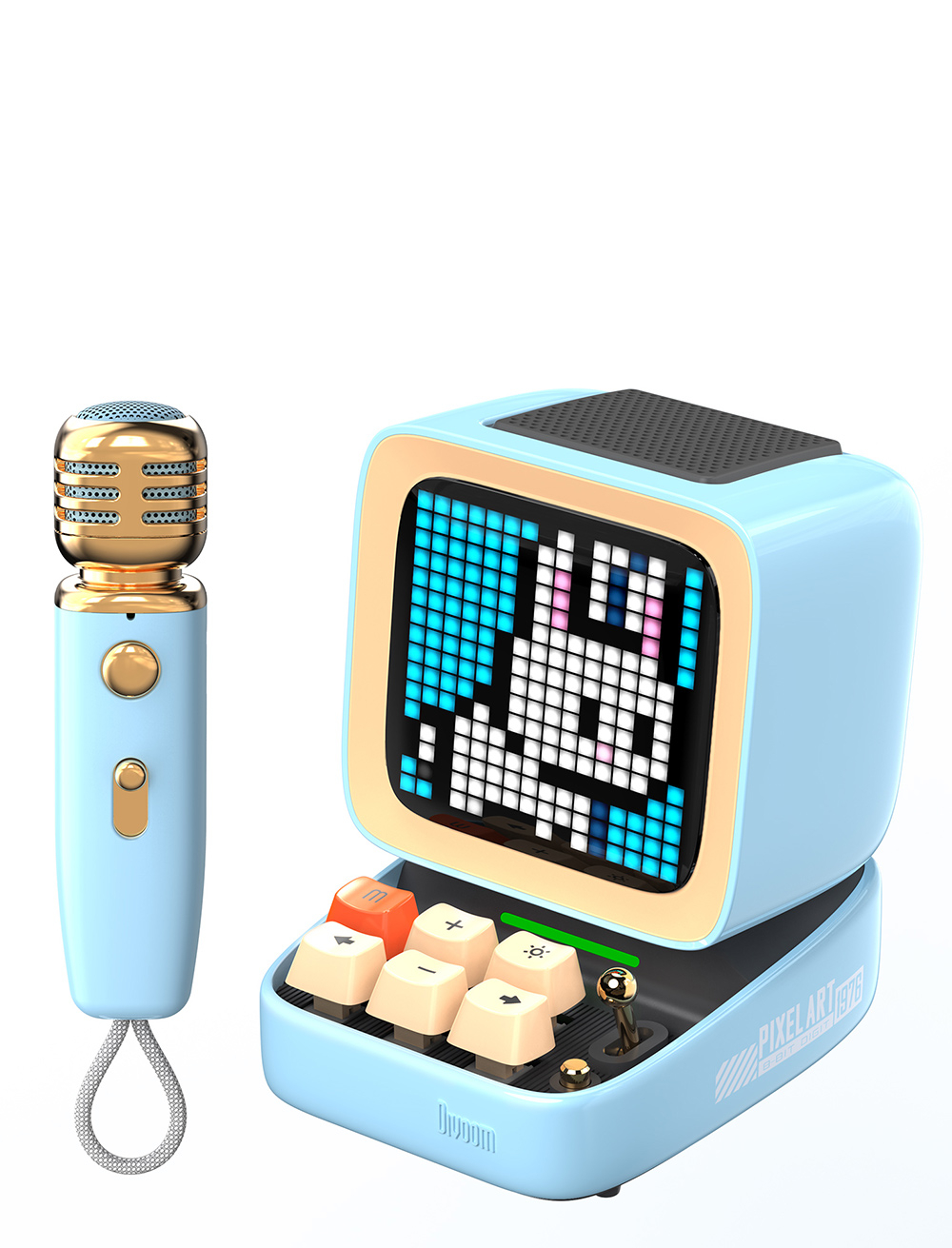 Enceinte karaoké personnalisable - Ditoo Mic Bleu