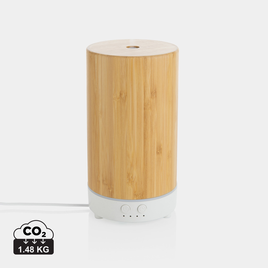 Diffuseur parfum plastique recyclé et bambou personnalisé Marron