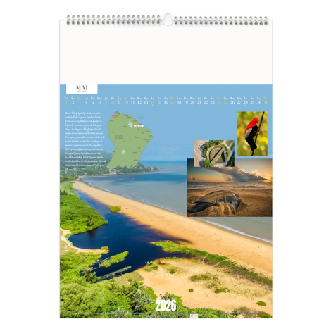 Calendrier illustré publicitaire - Guyane
