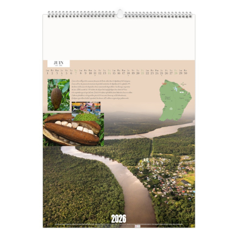 Calendrier illustré publicitaire - Guyane