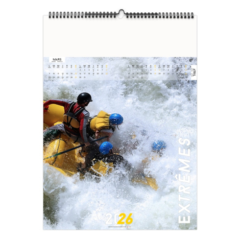 Calendrier illustré publicitaire - Extrêmes