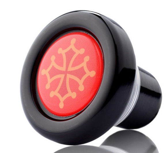 Bouchon personnalisable pour bouteille de vin Noir