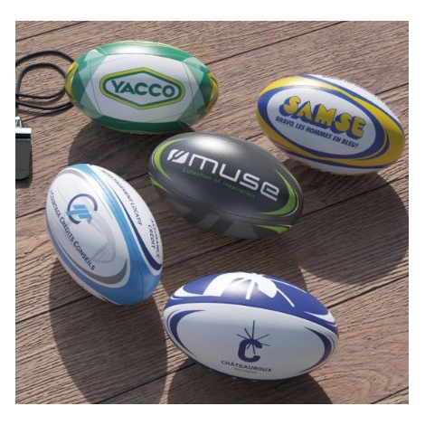 Ballon de rugby, Cadeau d'affaires, Ballon de rugby personnalisé recyclé